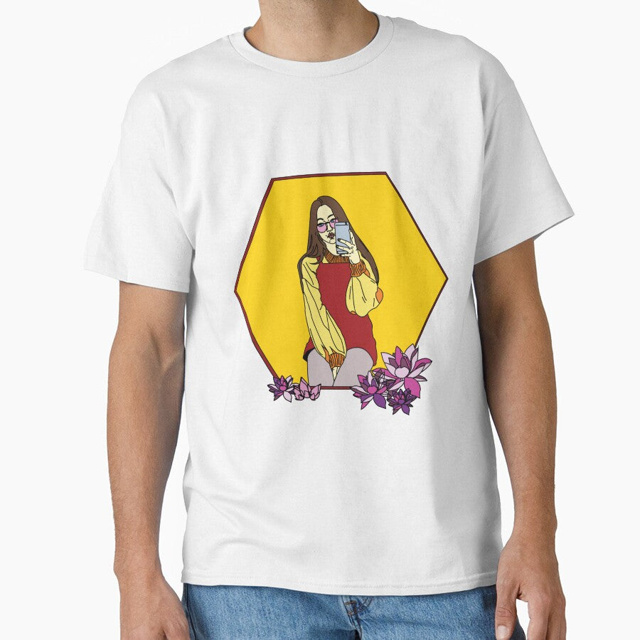 Retro Girl by colormetabby - Adult & Kids T-Shirts, Sweatshirts & Hoodies apparel design preview 1