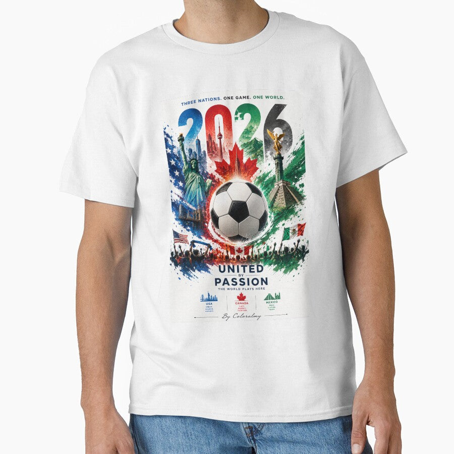 United by Passion 2026 International Football Art. - Adult & Kids T-Shirts, Sweatshirts & Hoodies apparel design preview 1