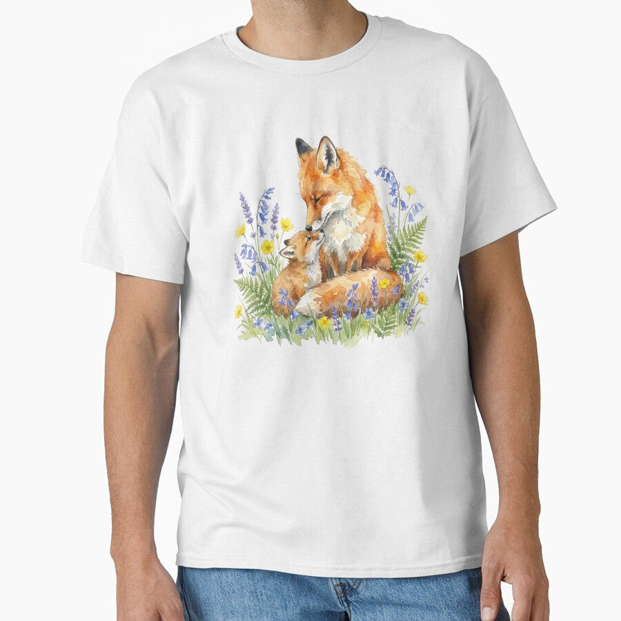 Fox Mom and Pup by Roy Tiffany - Adult & Kids T-Shirts, Sweatshirts & Hoodies apparel design preview 1