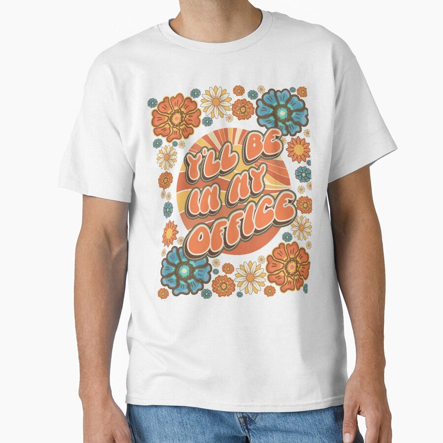 Mother day plant lover groovy quote I`ll be in my - Adult & Kids T-Shirts, Sweatshirts & Hoodies apparel design preview 1