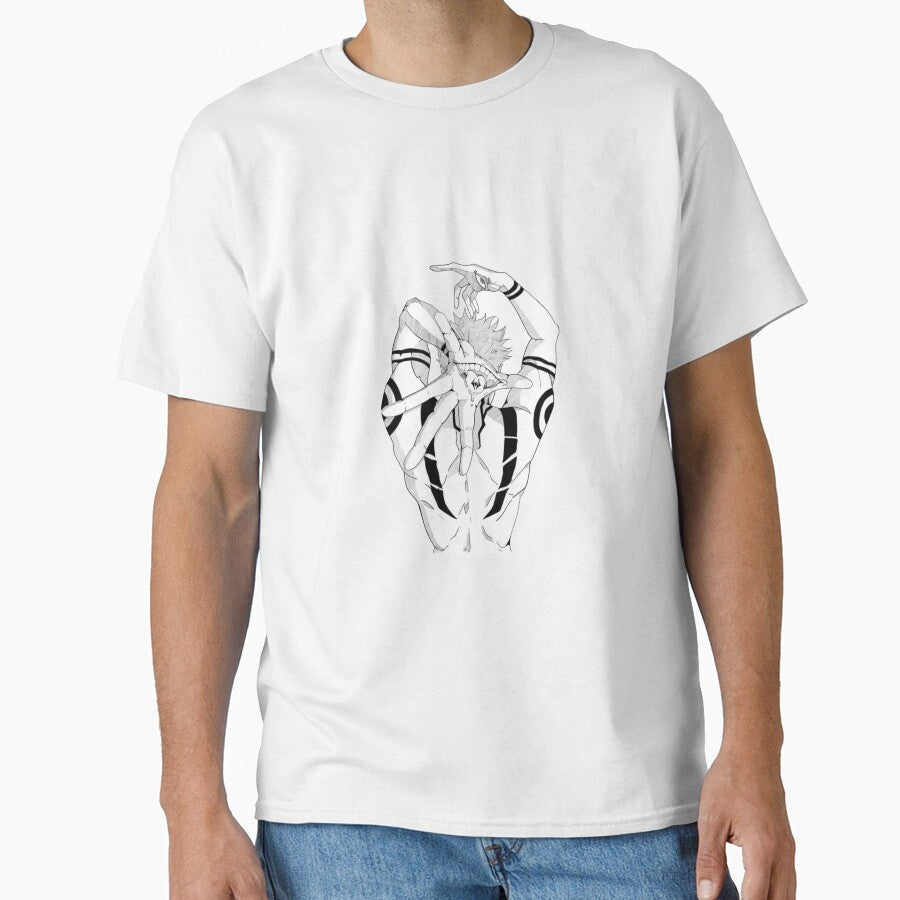 Sukuna Ritual Pose by Snowdog-Art - Adult & Kids T-Shirts, Sweatshirts & Hoodies apparel design preview 1