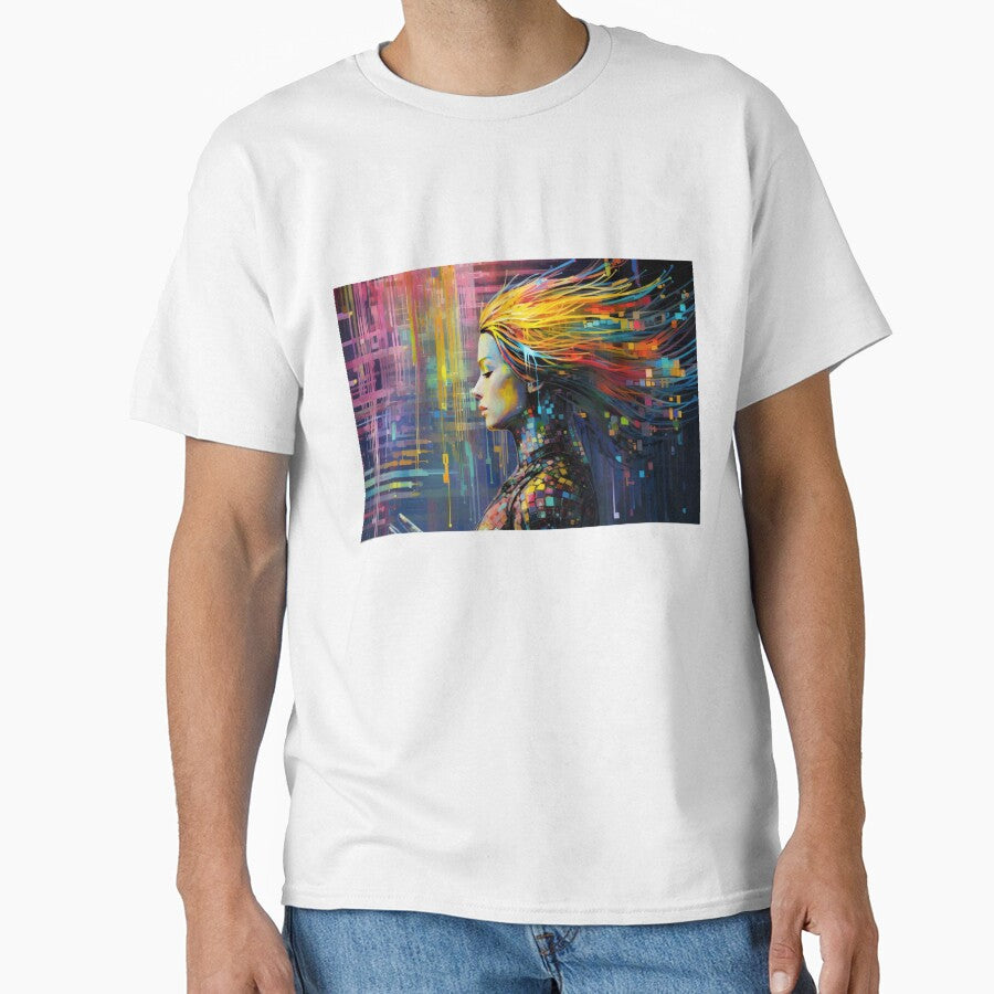"The Rouge AI" Cyberpunk Retro 80s Anime Aesthetic - Adult & Kids T-Shirts, Sweatshirts & Hoodies apparel design preview 1