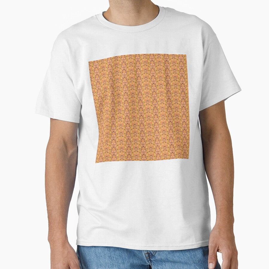Retro Wavy Floral Pattern Earthy Tones Vintage Charm - Adult & Kids T-Shirts, Sweatshirts & Hoodies apparel design preview 1