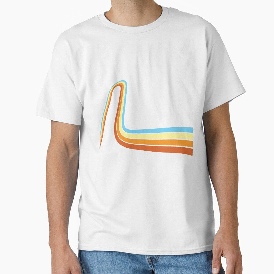 Flowing Retro Stripes With Vintage Summer Palette by - Adult & Kids T-Shirts, Sweatshirts & Hoodies apparel design preview 1