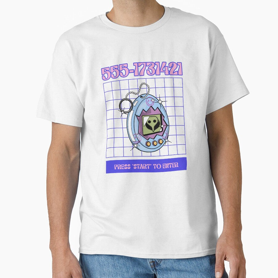 Start Your Tamagotchi Retro Vintage by Yestertee - Adult & Kids T-Shirts, Sweatshirts & Hoodies apparel design preview 1