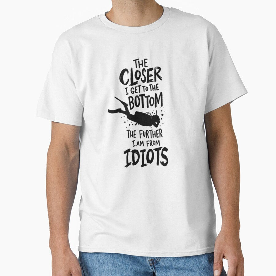 Closer To The Bottom Scuba Diver Diving Gifts Dive by - Adult & Kids T-Shirts, Sweatshirts & Hoodies apparel design preview 1
