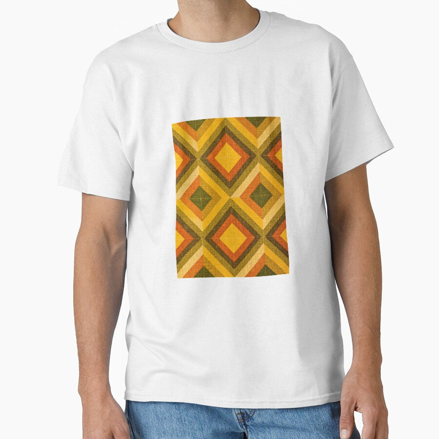 A Retro Geometric Pattern Fabric Texture. by - Adult & Kids T-Shirts, Sweatshirts & Hoodies apparel design preview 1