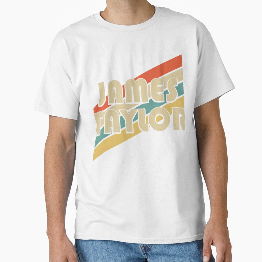 James Taylor Retro Stripes Design by QuentinFoster - Adult & Kids T-Shirts, Sweatshirts & Hoodies apparel design preview 1