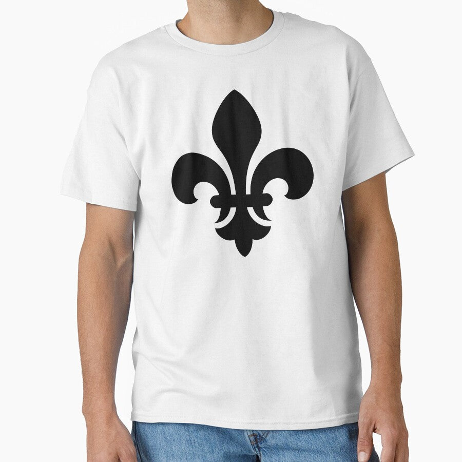 Black Fleur-de-Lys symbol by effervescence - Adult & Kids T-Shirts, Sweatshirts & Hoodies apparel design preview 1