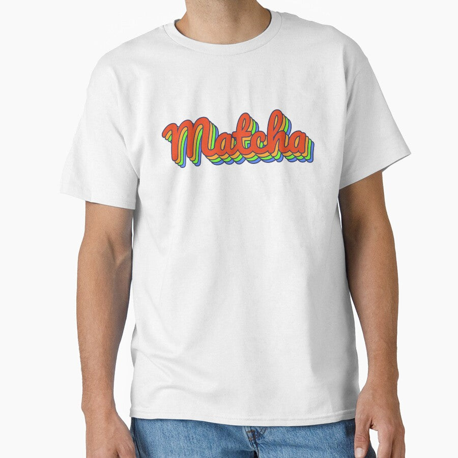 Neon Retro Matcha Typography by KloverDesigns - Adult & Kids T-Shirts, Sweatshirts & Hoodies apparel design preview 1