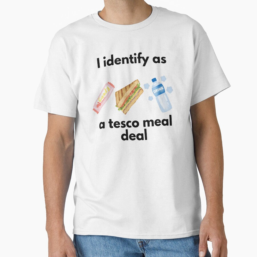 I identify as a tesco meal deal by Peachy-Draws - Adult & Kids T-Shirts, Sweatshirts & Hoodies apparel design preview 1