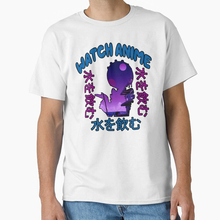 Watch Anime Rare Japanese Vaporwave Aesthetic by - Adult & Kids T-Shirts, Sweatshirts & Hoodies apparel design preview 1