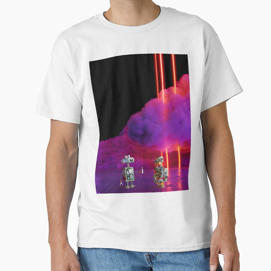 Robot Vaporwave by CosmicBee - Adult & Kids T-Shirts, Sweatshirts & Hoodies apparel design preview 1