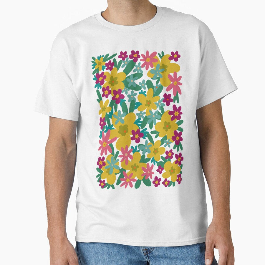 Stay Groovy Retro Flowers 90s Fall in Love 2 by PDMT - Adult & Kids T-Shirts, Sweatshirts & Hoodies apparel design preview 1