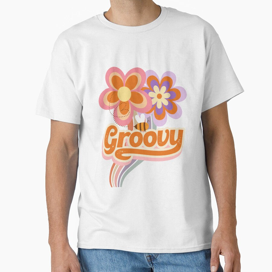 Bee Groovy by askthebookbug - Adult & Kids T-Shirts, Sweatshirts & Hoodies apparel design preview 1