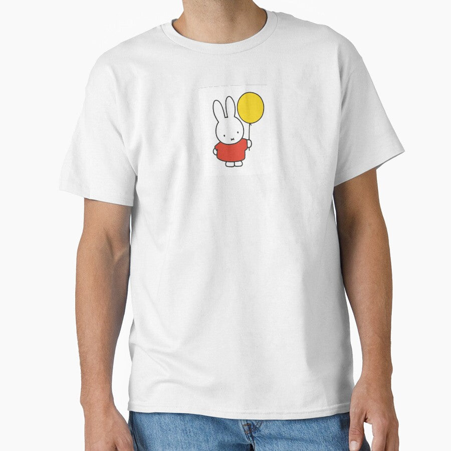 Miffy and Her Balloon Design by Idadesigner - Adult & Kids T-Shirts, Sweatshirts & Hoodies apparel design preview 1