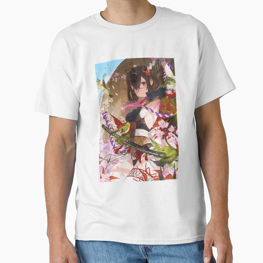 Japanese Anime Girl Aesthetic Lewd Waifu Samurai - Adult & Kids T-Shirts, Sweatshirts & Hoodies apparel design preview 1