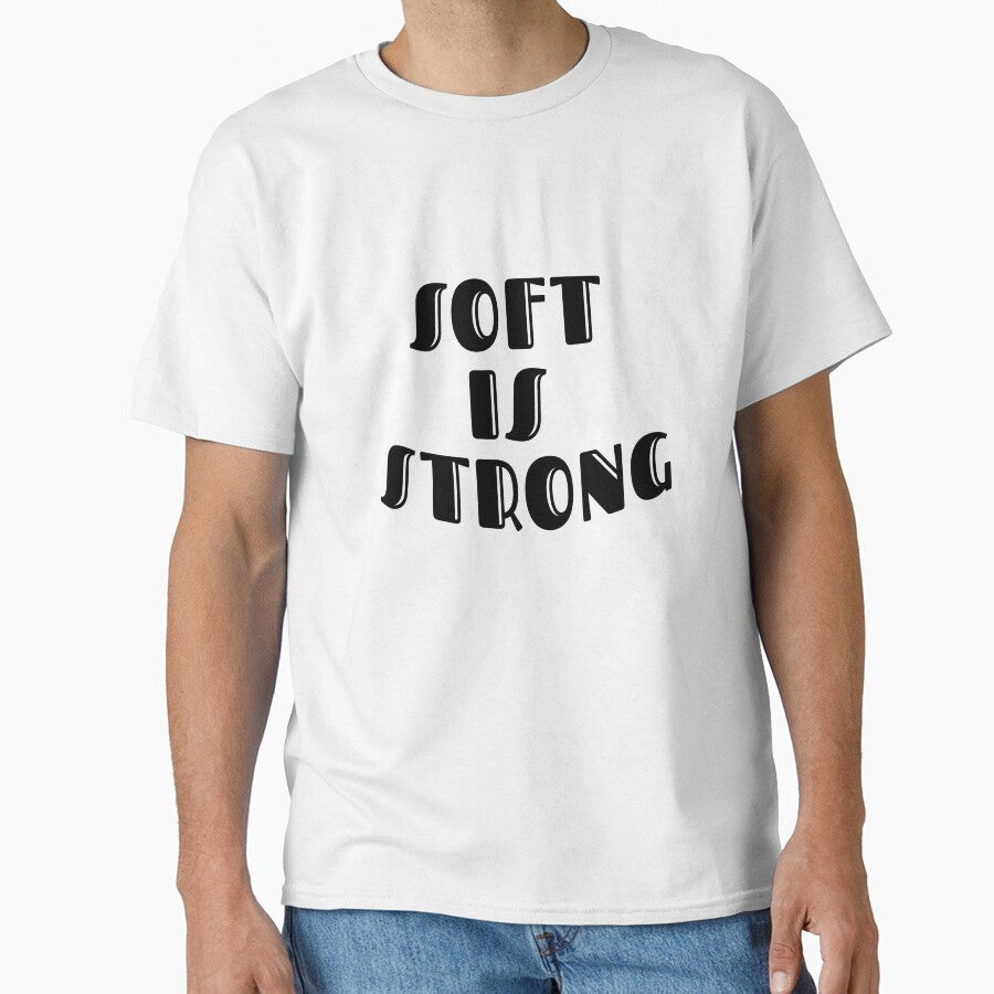 Chunky 70s-style groovy lettering spells "SOFT IS - Adult & Kids T-Shirts, Sweatshirts & Hoodies apparel design preview 1