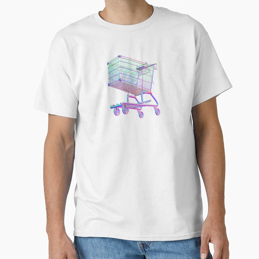 Vaporwave shopping cart by Omeris - Adult & Kids T-Shirts, Sweatshirts & Hoodies apparel design preview 1