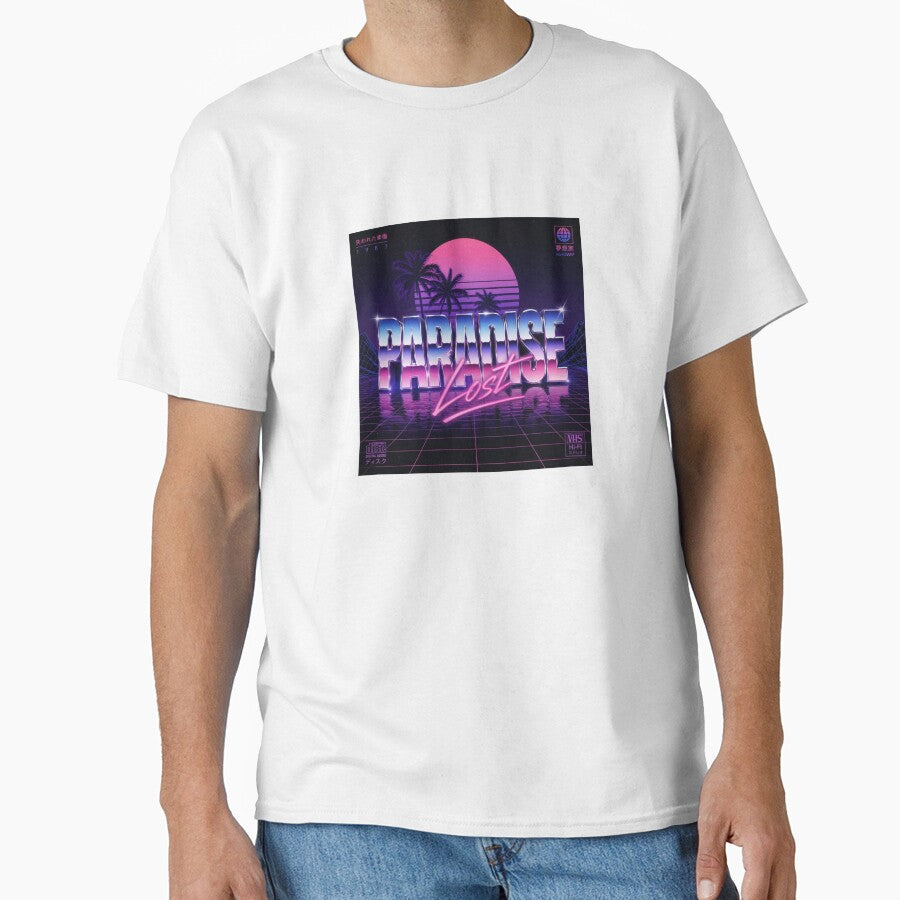 Vaporwave Paradise Lost Neon Retro Aesthetic 80s - Adult & Kids T-Shirts, Sweatshirts & Hoodies apparel design preview 1