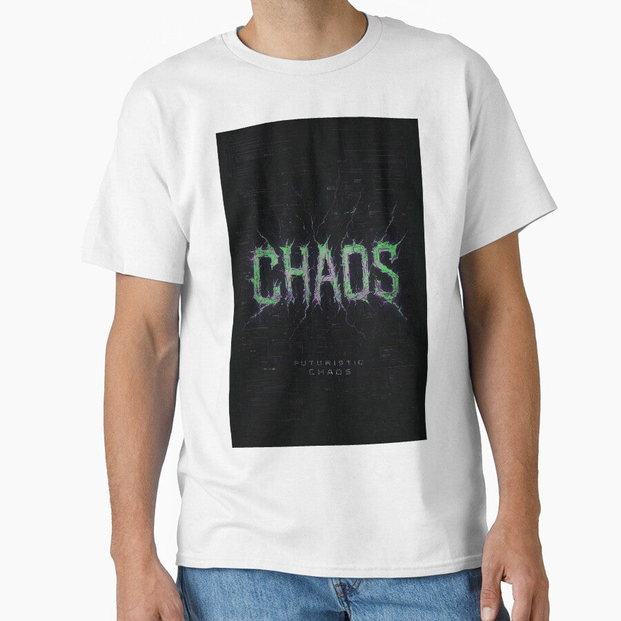 Chaos Cyber Grunge Toxic Green and Purple Gothic - Adult & Kids T-Shirts, Sweatshirts & Hoodies apparel design preview 1