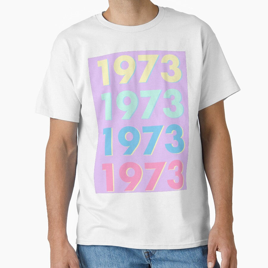 Pastel Time Capsule 1973 Retro Nostalgic Art Print by - Adult & Kids T-Shirts, Sweatshirts & Hoodies apparel design preview 1