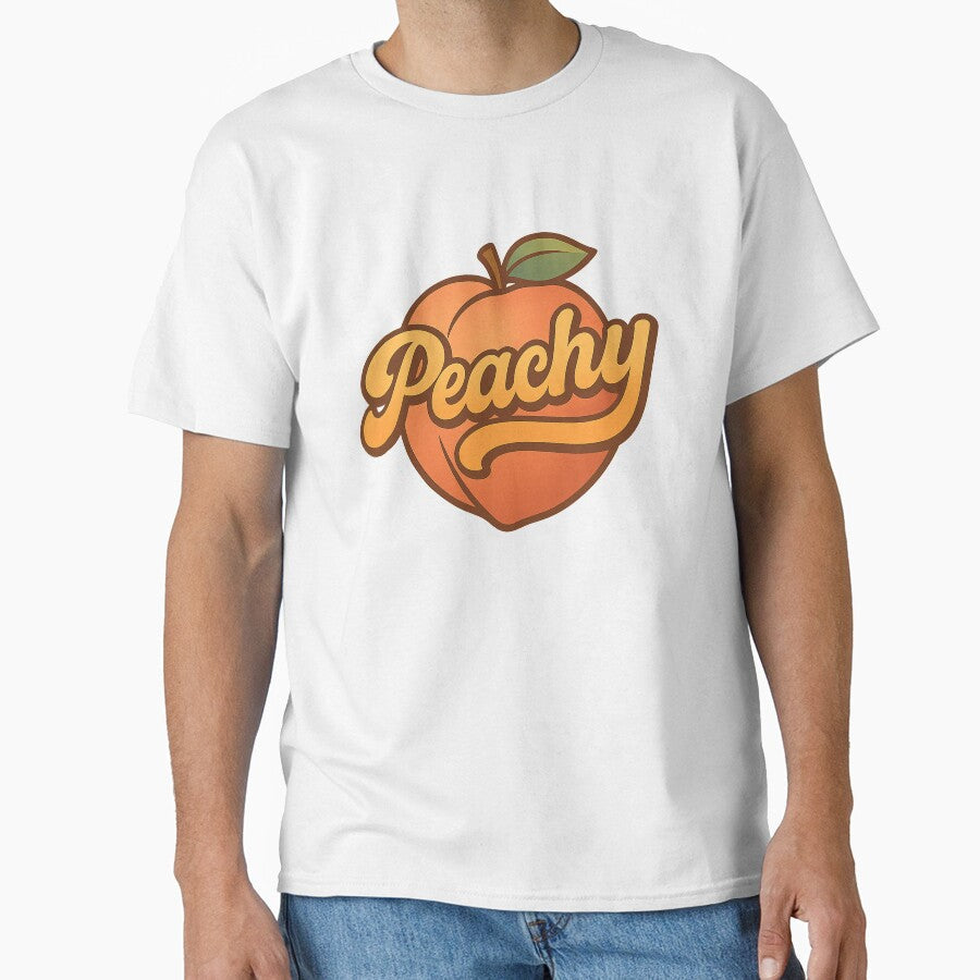 Peachy Script Retro by mav7designs - Adult & Kids T-Shirts, Sweatshirts & Hoodies apparel design preview 1
