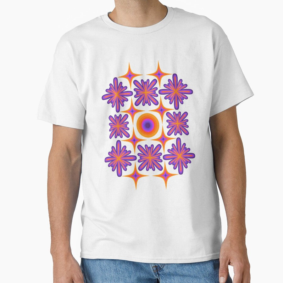 Retro Dream orange and purple by TheGuidedPixie - Adult & Kids T-Shirts, Sweatshirts & Hoodies apparel design preview 1