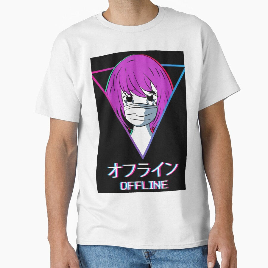 Sad Anime Girl Japan by KalebVidal39 - Adult & Kids T-Shirts, Sweatshirts & Hoodies apparel design preview 1