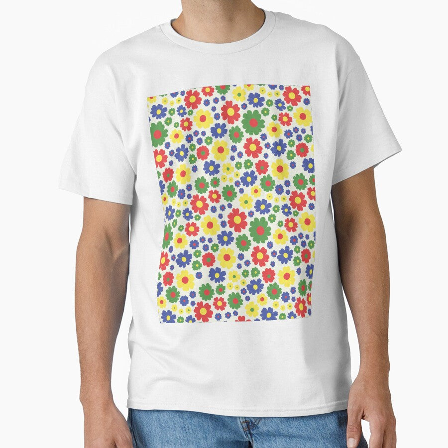 GROOVY RETRO FLOWER POWER GIRLY 70S AND 60S STYLE - Adult & Kids T-Shirts, Sweatshirts & Hoodies apparel design preview 1