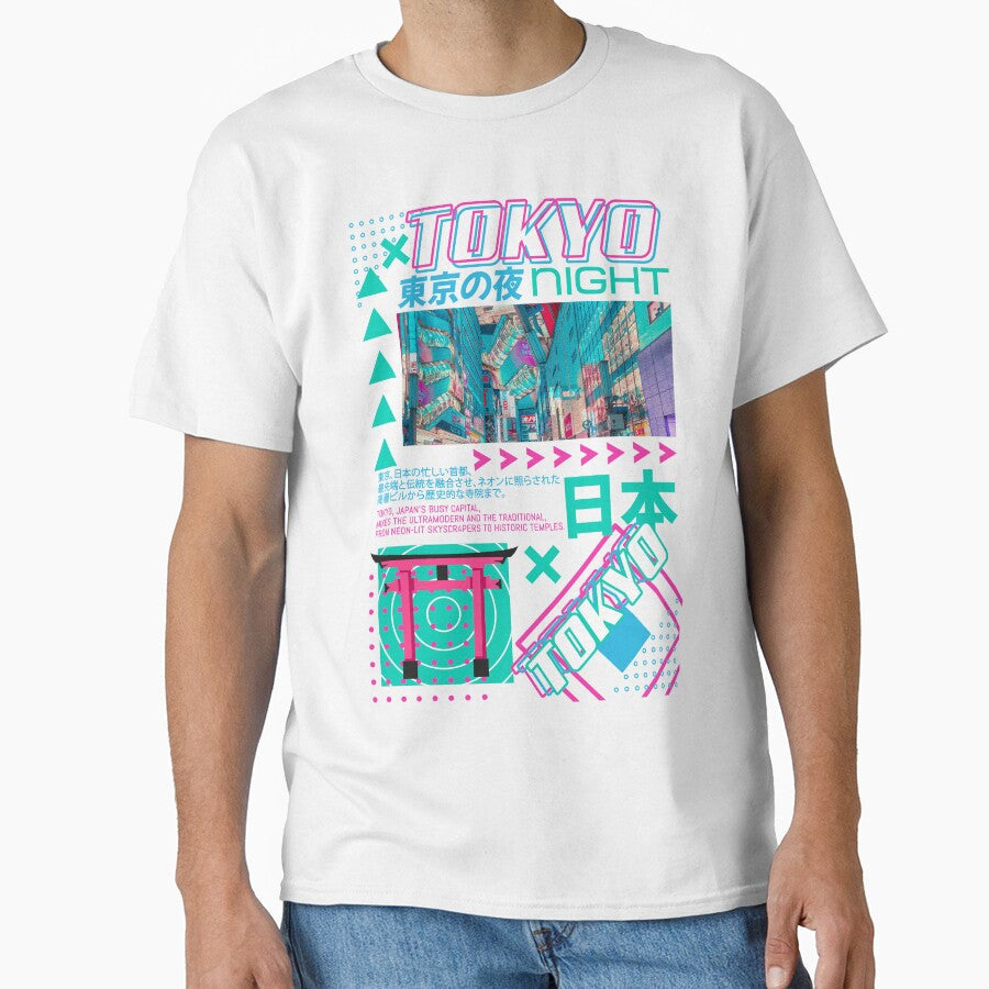Tokyo City Night by DezainShatsu - Adult & Kids T-Shirts, Sweatshirts & Hoodies apparel design preview 1