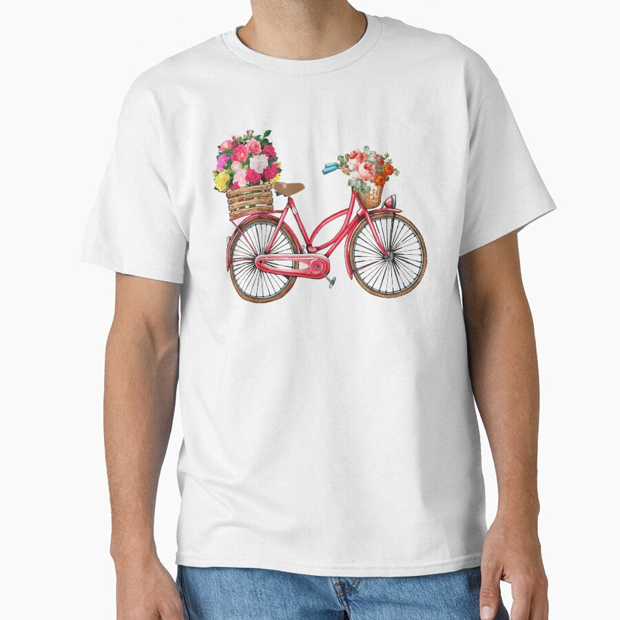 Bicycle flower basket by MXanwar - Adult & Kids T-Shirts, Sweatshirts & Hoodies apparel design preview 1