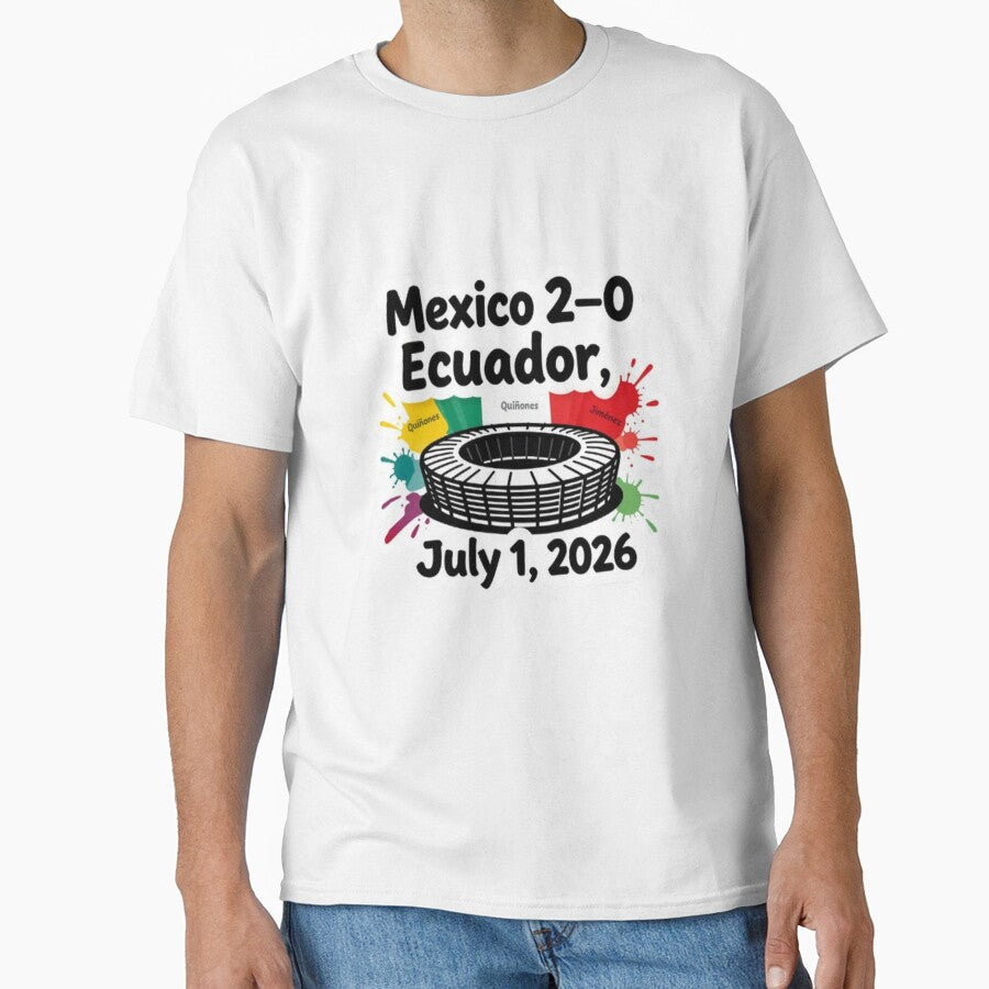 Mexico Historic Victory 2–0 vs Ecuador (2026) by - Adult & Kids T-Shirts, Sweatshirts & Hoodies apparel design preview 1