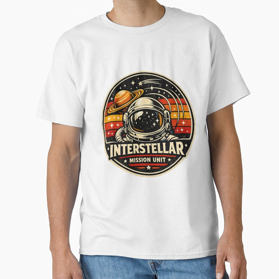 Retro Space Exploration Badge by RedVista - Adult & Kids T-Shirts, Sweatshirts & Hoodies apparel design preview 1