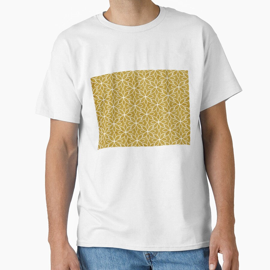 Mustard Vintage Floral Pattern by Diana377 - Adult & Kids T-Shirts, Sweatshirts & Hoodies apparel design preview 1