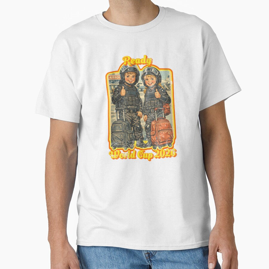 World Cup 2026 Dystopian Travel by Nacho Average - Adult & Kids T-Shirts, Sweatshirts & Hoodies apparel design preview 1
