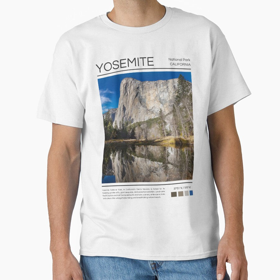 Yosemite National Park California by StudioRedKoala - Adult & Kids T-Shirts, Sweatshirts & Hoodies apparel design preview 1