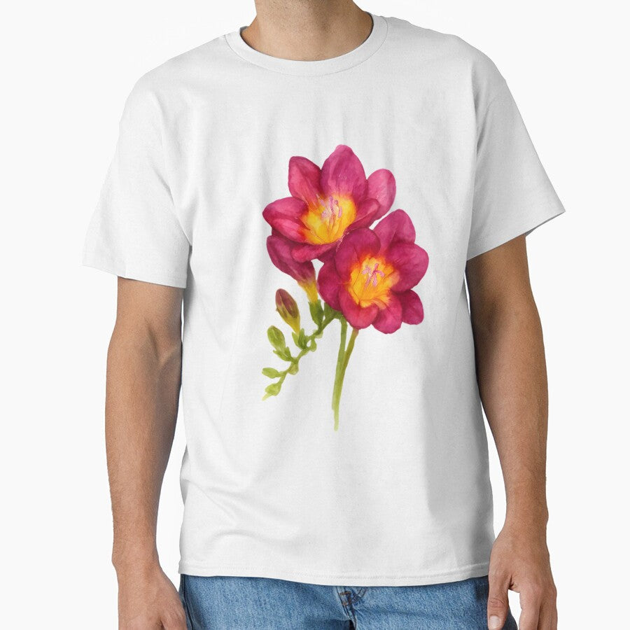 Freesia 'Pink Passion' by HOMETOWN86 - Adult & Kids T-Shirts, Sweatshirts & Hoodies apparel design preview 1