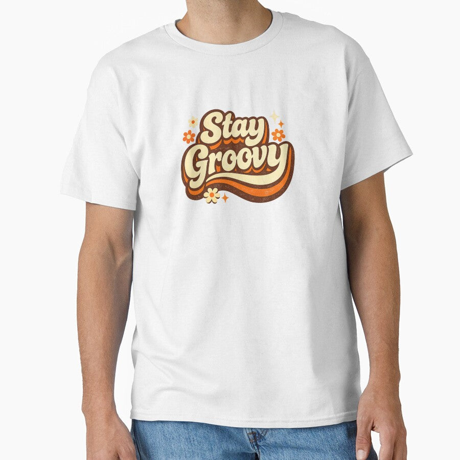 Stay Groovy Retro 70s Typography by avinigav - Adult & Kids T-Shirts, Sweatshirts & Hoodies apparel design preview 1