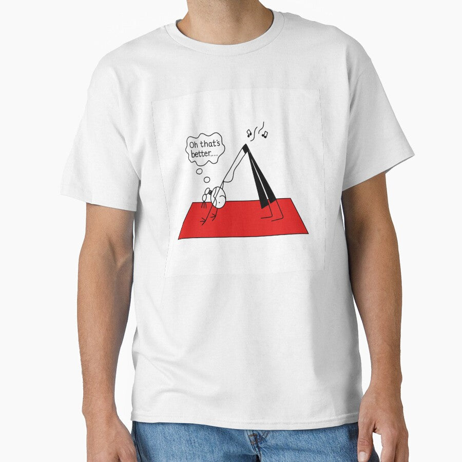 Yoga Humor Downward Dog Fart by Stick People Designs - Adult & Kids T-Shirts, Sweatshirts & Hoodies apparel design preview 1