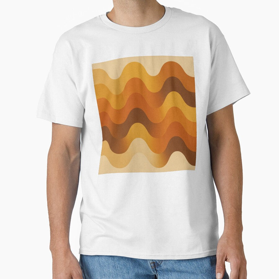 70s Retro Vintage Wave Design by tonymagnerart - Adult & Kids T-Shirts, Sweatshirts & Hoodies apparel design preview 1
