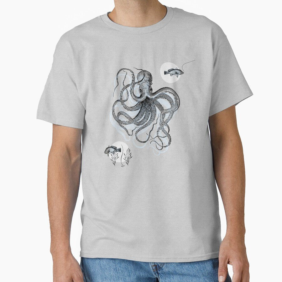 Vintage Octopus Nautical by Rike Mayer - Adult & Kids T-Shirts, Sweatshirts & Hoodies apparel design preview 1