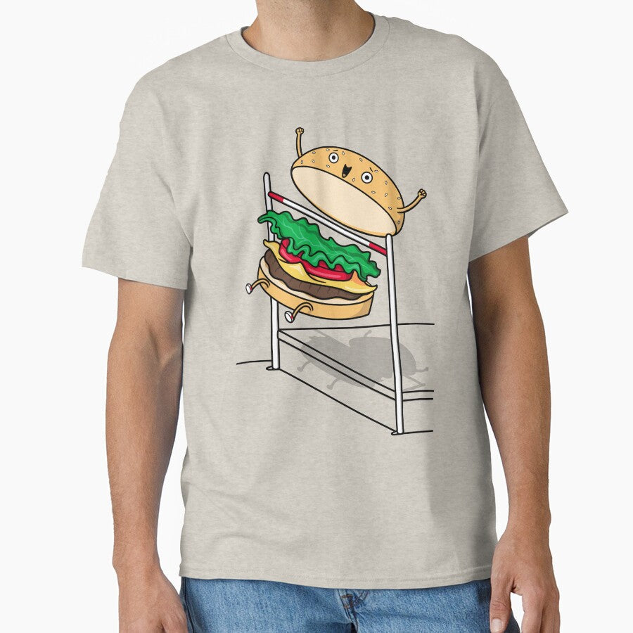Burger Jump! by Raffiti - Adult & Kids T-Shirts, Sweatshirts & Hoodies apparel design preview 1