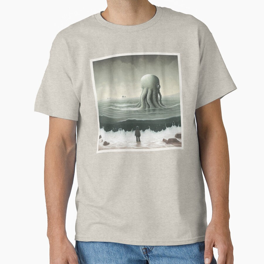 Cthulhu goes back home by CarcosaShop - Adult & Kids T-Shirts, Sweatshirts & Hoodies apparel design preview 1