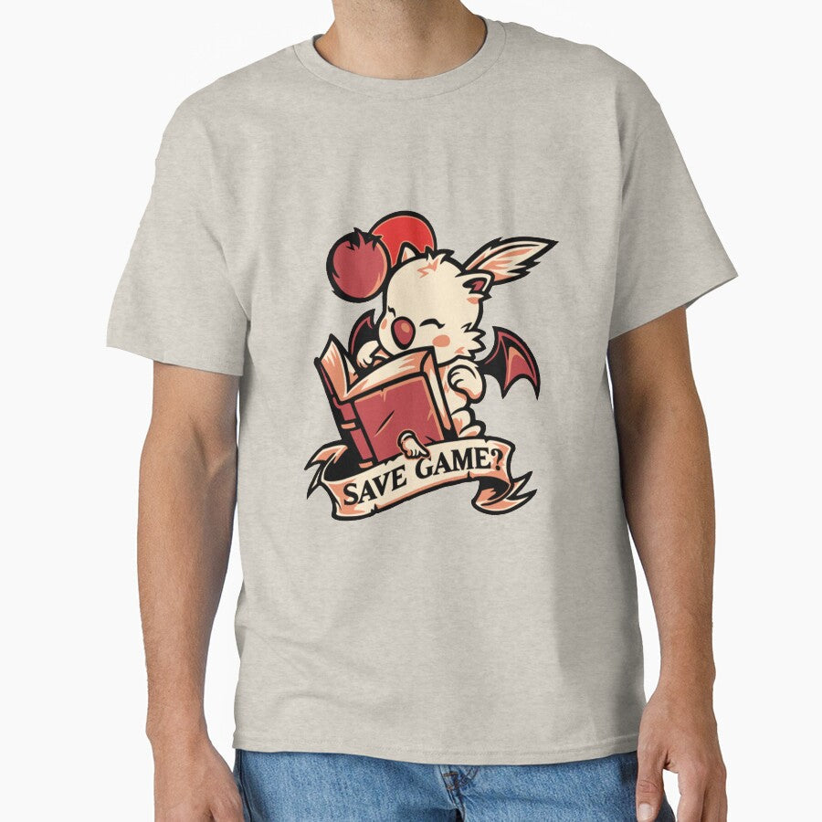Save Game? Moogle by DavisHo - Adult & Kids T-Shirts, Sweatshirts & Hoodies apparel design preview 1
