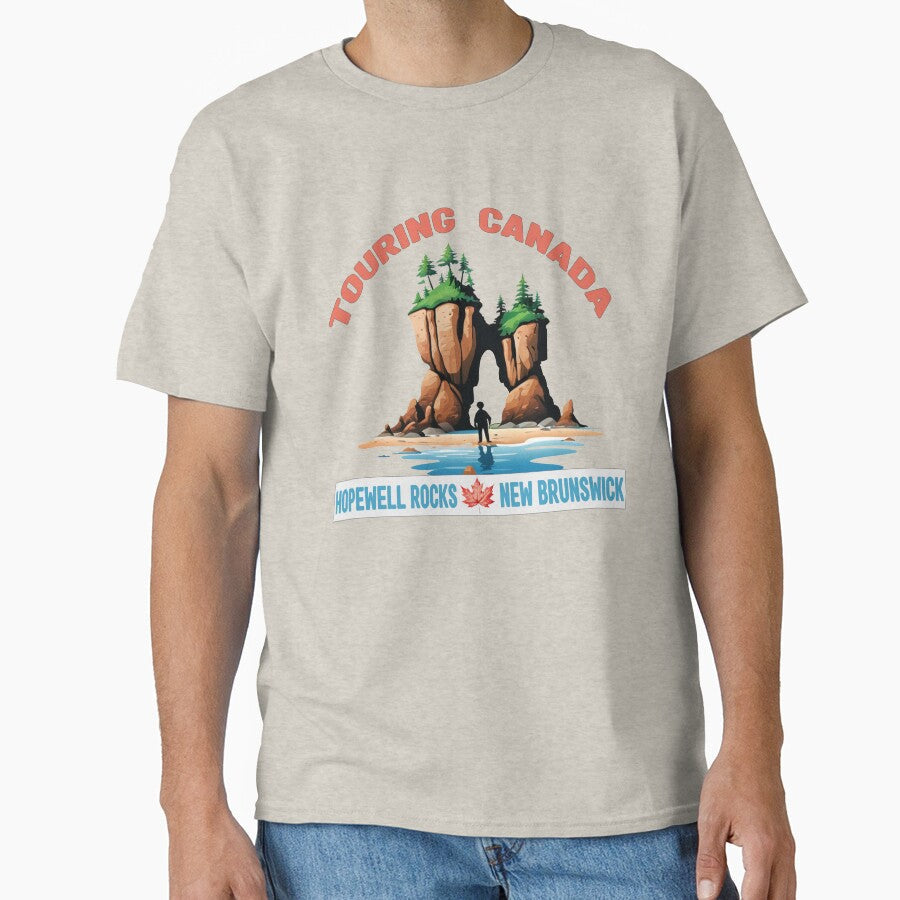 Touring Canada Hopewell Rocks by 3Brew-Designs - Adult & Kids T-Shirts, Sweatshirts & Hoodies apparel design preview 1
