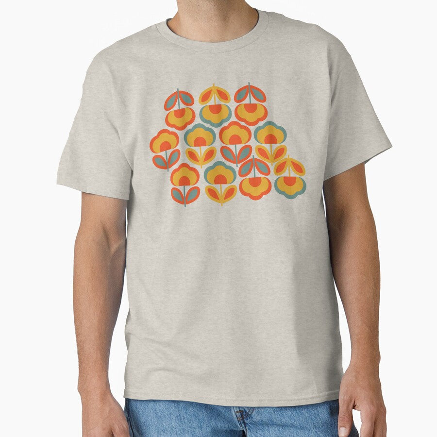Retro flowers by SophieJewel - Adult & Kids T-Shirts, Sweatshirts & Hoodies apparel design preview 1