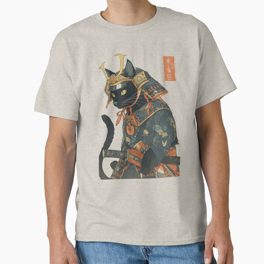 Black Kats Samurai by mustbewhy - Adult & Kids T-Shirts, Sweatshirts & Hoodies apparel design preview 1