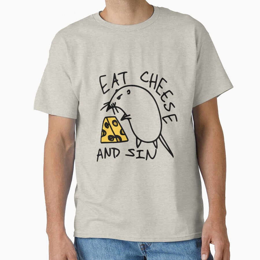 Eat Cheese And Sin by ShirtsMeme - Adult & Kids T-Shirts, Sweatshirts & Hoodies apparel design preview 1