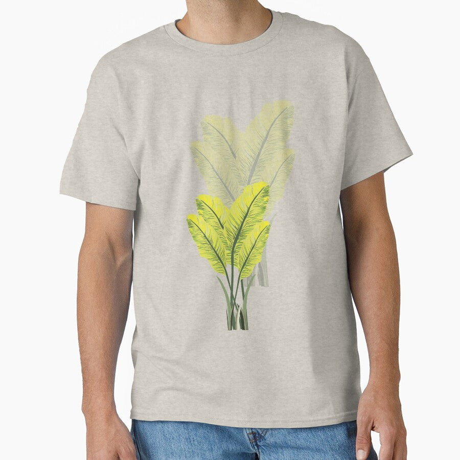 Vibrant Tropical Banana Leaf Botanical Art by auran14 - Adult & Kids T-Shirts, Sweatshirts & Hoodies apparel design preview 1